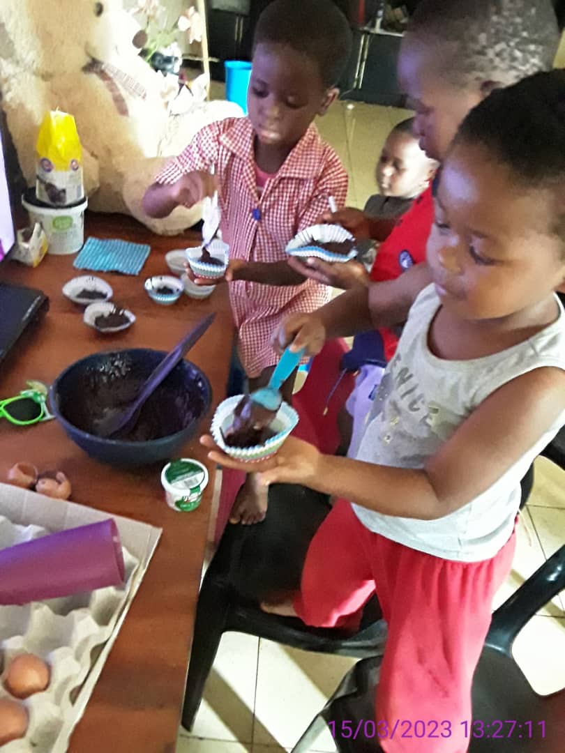 Children participating in community activities